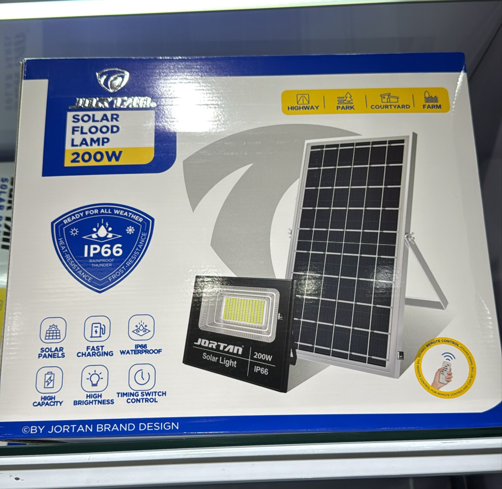 REFLECTOR CON PANEL SOLAR 300W JORTAN