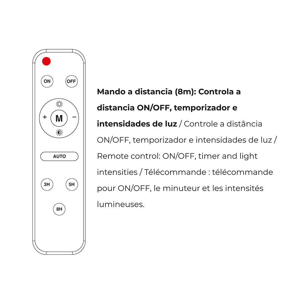 REFLECTOR CON PANEL SOLAR 300W JORTAN