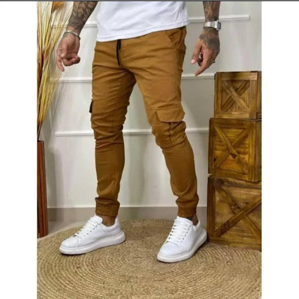 PANTALON JOGGER CARGO EN DRIL