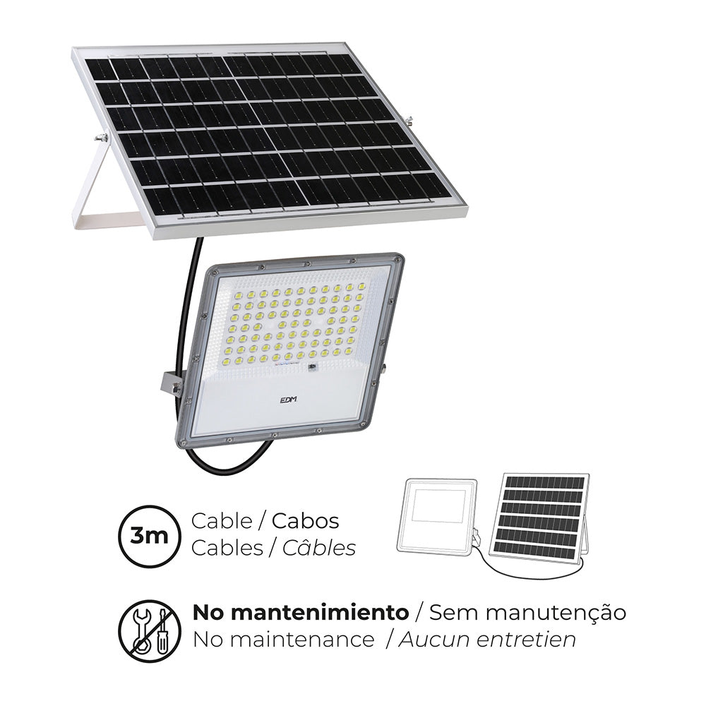 REFLECTOR CON PANEL SOLAR 300W JORTAN