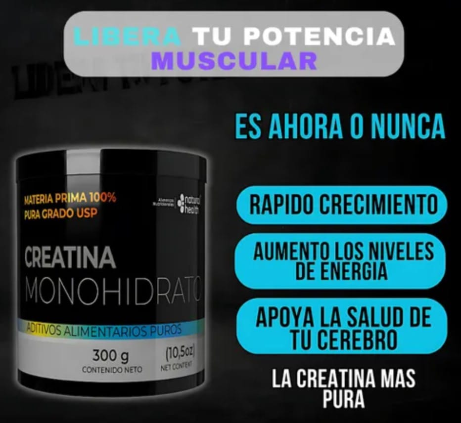 CREATINA MONOHIDRATO  X 300 GRAMOS